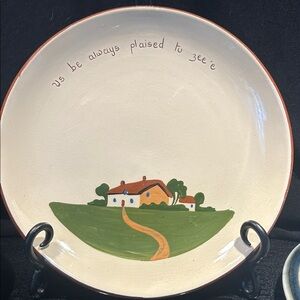 Charming Cottage Scene Decorative Plate